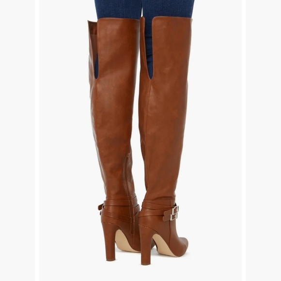 Justfab over the knee heeled boots, size 7.5 - Picture 2 of 3